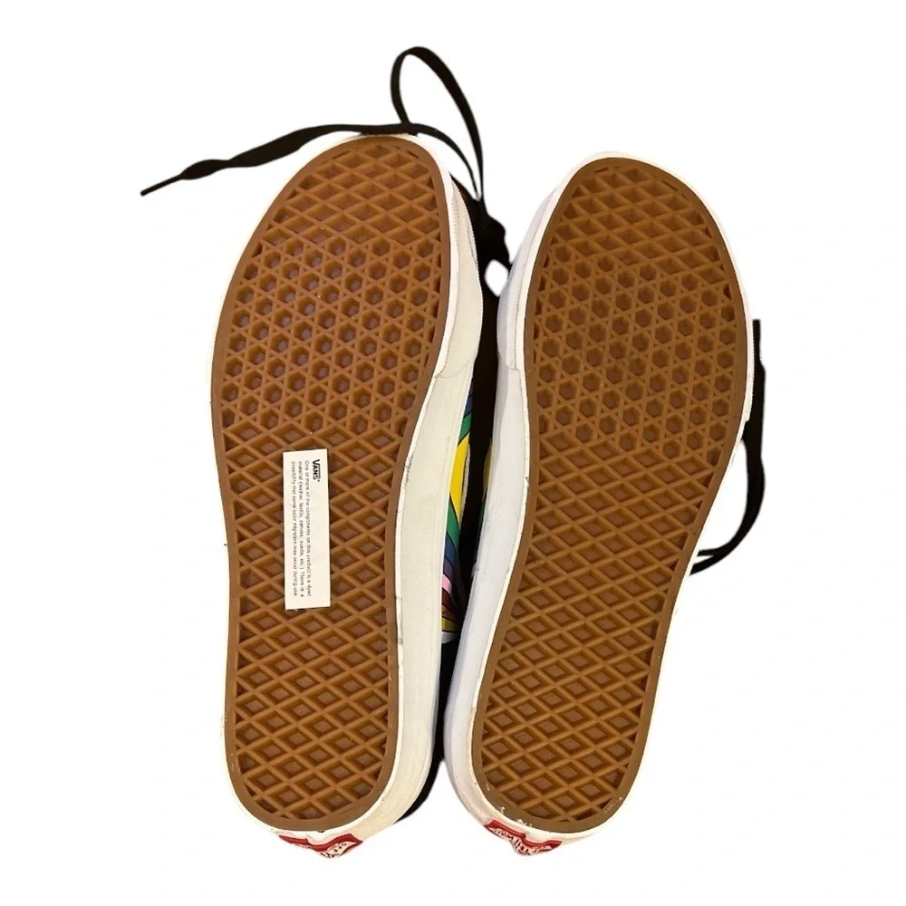 Vans Black and Multicolor High-Top Sneakers‎